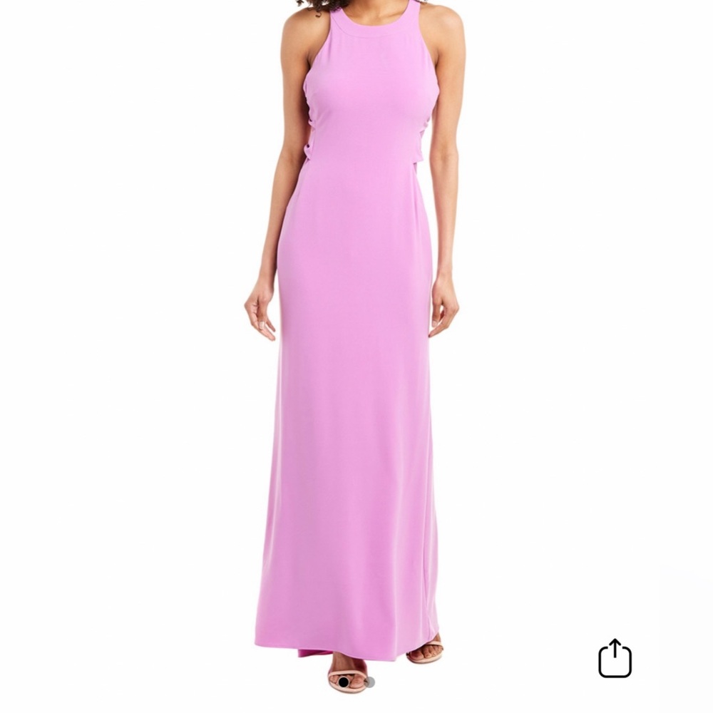 Halston Heritage Pink lavender Maxi Dress S